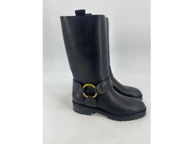 PEDRO GARCIA Bottines T.UE 39 cuir de vachette Noir - vue 4