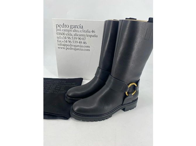 PEDRO GARCIA Bottines T.UE 39 cuir de vachette Noir - vue 7