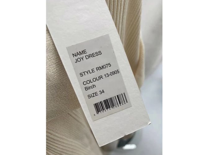 Autre Marque Vestido Biger Christensen T.FR 34 Viscosa Crudo - vista 6