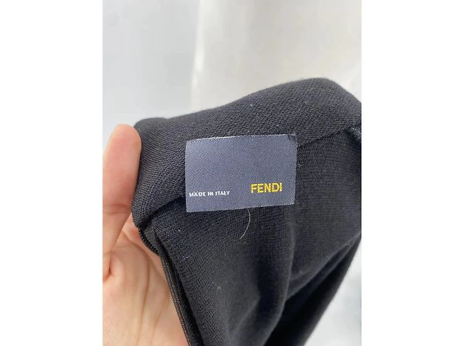 Fendi Kleid T.IT 40 aus Wolle Schwarz - Ansicht 5