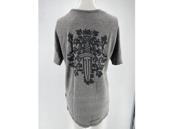 Chrome Hearts CORAZONES CROMADOS Tops T.Internacional M Algodón Gris - vista 2