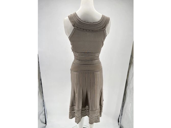 DIOR Kleider T.fr 36 Viscose Grau - Ansicht 2