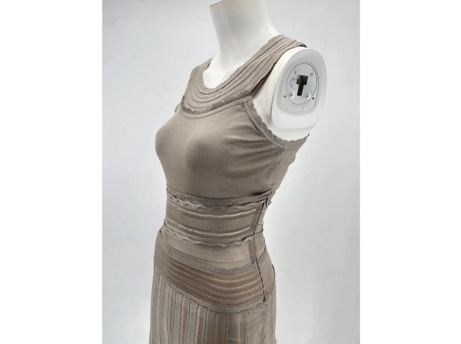 DIOR Kleider T.fr 36 Viscose Grau - Ansicht 6