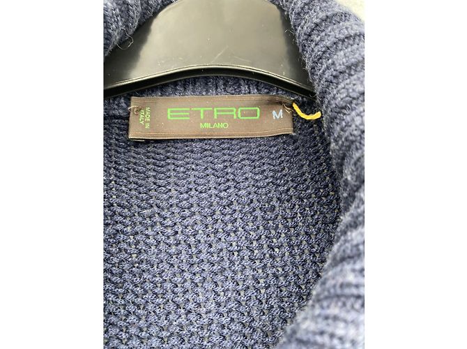 ETRO Malhas e moletons T.Lã Internacional M Azul marinho - vista 3