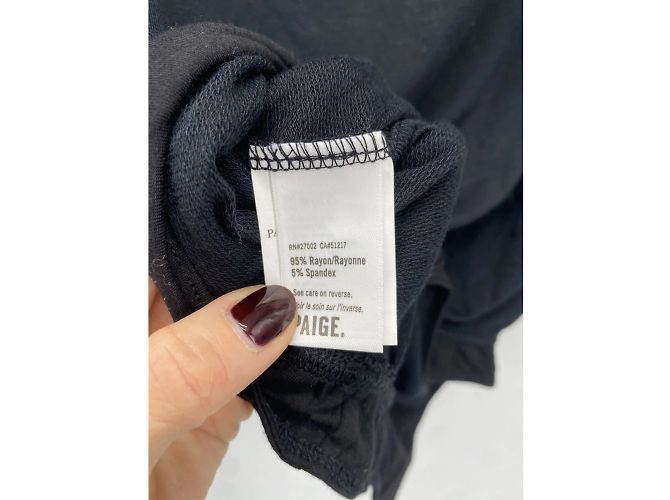 Paige Jeans Paige übertrifft T.International S Polyester Schwarz - Ansicht 3
