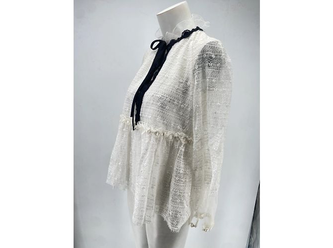 Giambattista Valli Giamba tops T.FR 40 Polyester Weiß - Ansicht 5