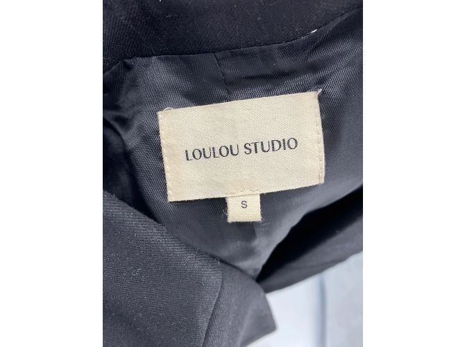 Autre Marque Loulou Studio Jacken T.International S Wolle Schwarz - Ansicht 4