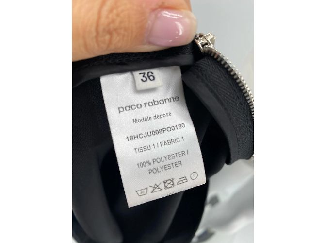 PACO RABANNE Röcke T.fr 36 Polyester Schwarz - Ansicht 6