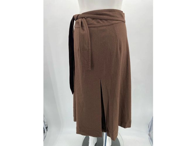 VINCE Gonne T.US 4 WOOL Marrone - vista 2