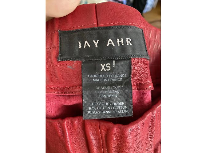 JAY AHR Pantalón T.Cuero XS Internacional Roja - vista 3