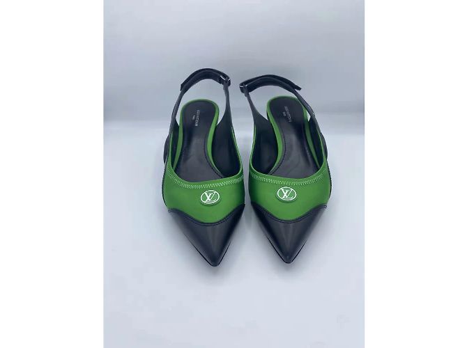 LOUIS VUITTON Absätze T.EU 38.5 Rindsleder Grün - Ansicht 3