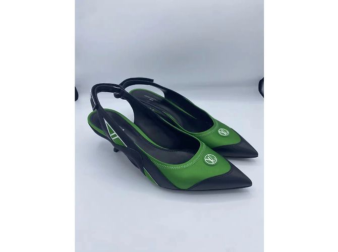LOUIS VUITTON Absätze T.EU 38.5 Rindsleder Grün - Ansicht 4