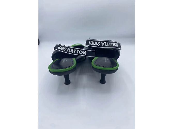 LOUIS VUITTON Absätze T.EU 38.5 Rindsleder Grün - Ansicht 6