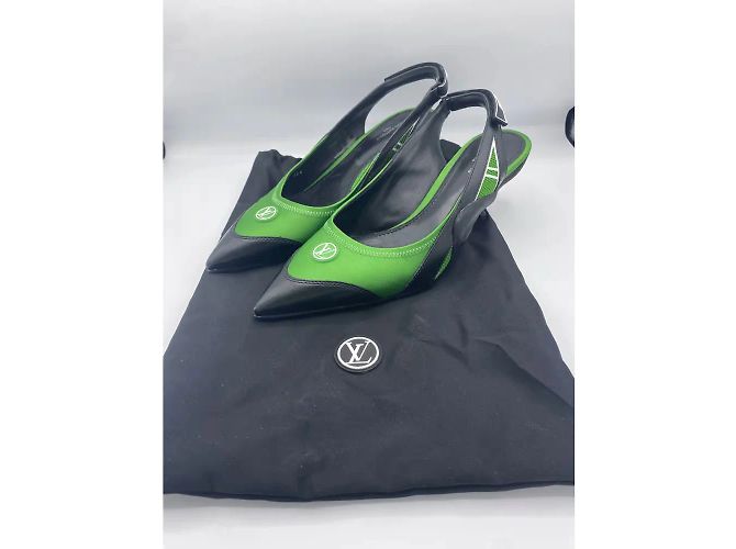LOUIS VUITTON Absätze T.EU 38.5 Rindsleder Grün - Ansicht 7