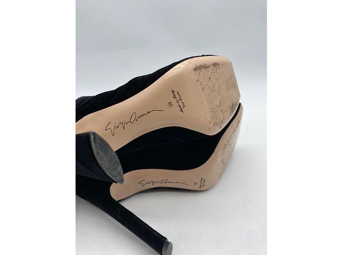 SCHIAPARELLI Botas T.UE 39 terciopelo Negro - vista 6