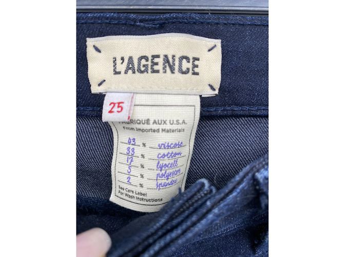Camiseta vaquera L'AGENCE.US 25 Algodón Azul - vista 3