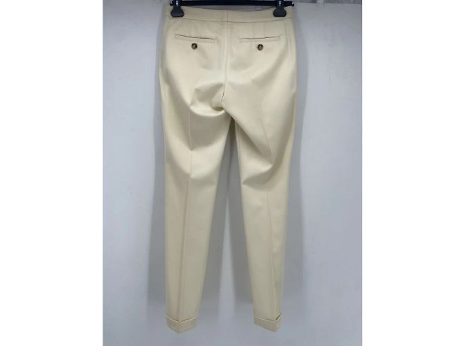 BURBERRY Pantalone T.IT 38 WOOL Crudo - vista 2