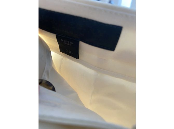 BURBERRY Pantalone T.IT 38 WOOL Crudo - vista 3