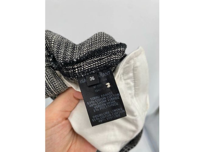 ISABEL MARANT Pantalón T.fr 36 Algodón Gris - vista 4