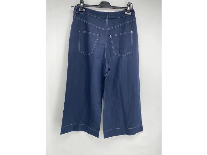 KENZO Pantalón T.fr 42 Algodón Azul marino - vista 2