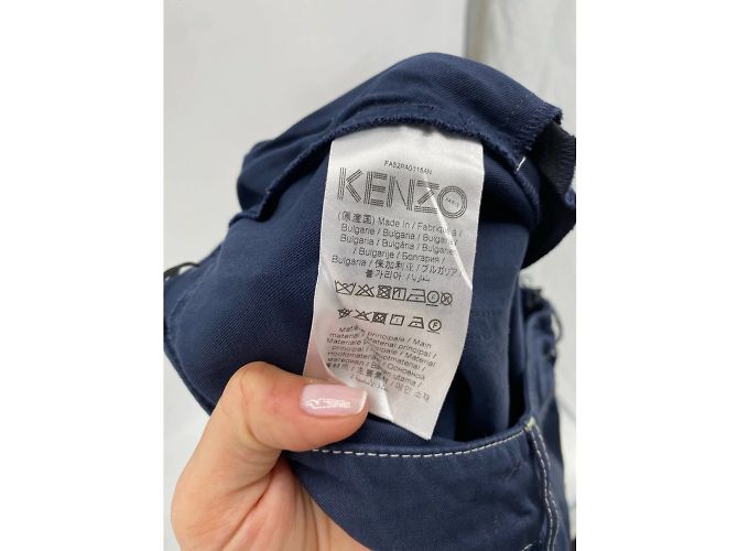 KENZO Pantalón T.fr 42 Algodón Azul marino - vista 4