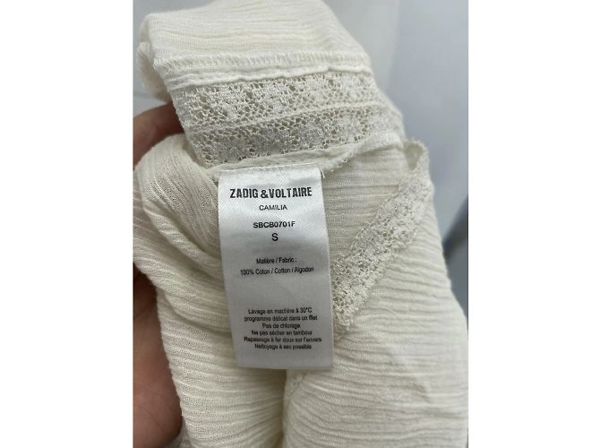 ZADIG & VOLTAIRE Tops Camiseta.Algodón S Internacional Blanco - vista 4