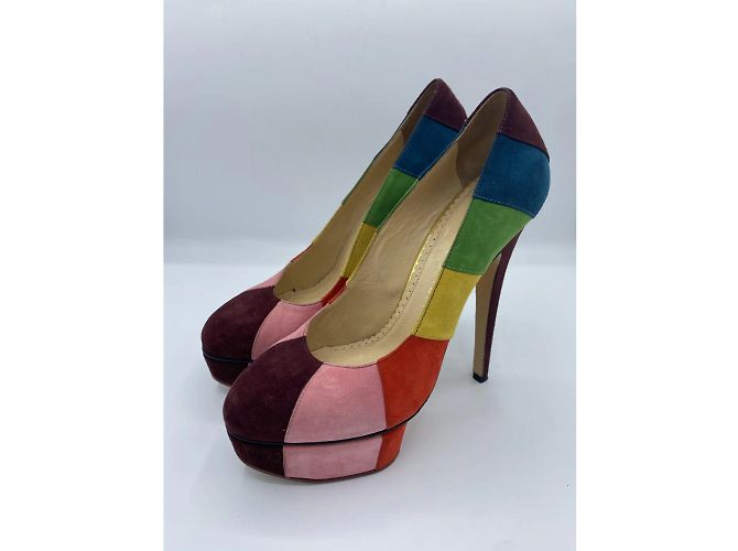 CHARLOTTE OLYMPIA Absatz T.EU 36.5 Wildleder- - Ansicht 2