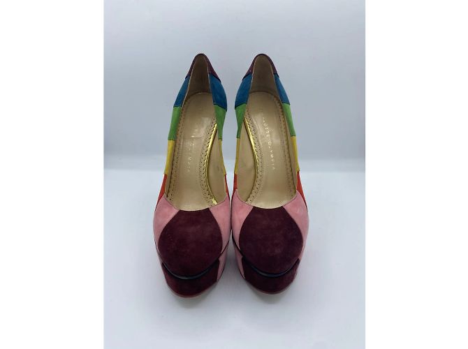 CHARLOTTE OLYMPIA Absatz T.EU 36.5 Wildleder- - Ansicht 3
