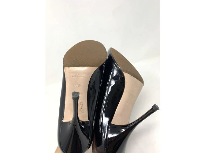 MIU MIU Heels T.EU 38.5 Lackleder Schwarz - Ansicht 4