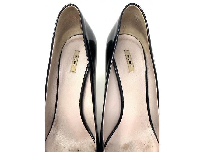 MIU MIU Heels T.EU 38.5 Lackleder Schwarz - Ansicht 5