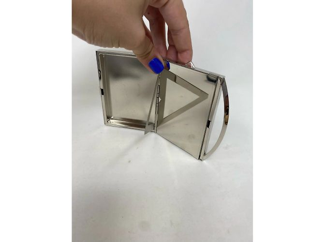 Autre Marque EDDIE BORGO Pochette T.  metallo Argento - vista 2