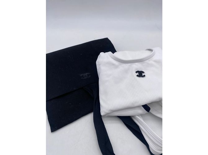 Chanel Badebekleidung T.FR 36 Polyester Weiß - Ansicht 6