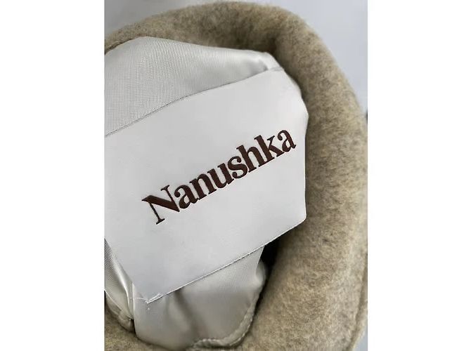 Vestes Nanushka T.International M Laine Beige - vue 4