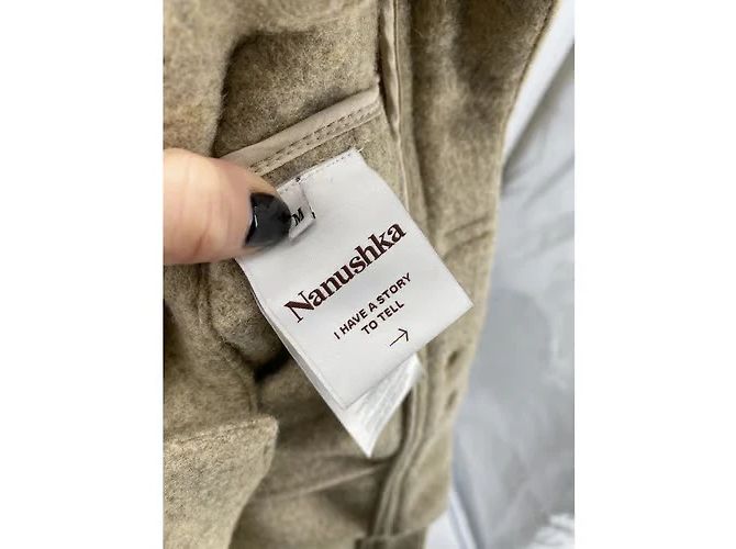Vestes Nanushka T.International M Laine Beige - vue 6
