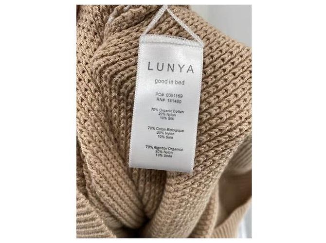 Autre Marque LUNYA Strickwaren T.International XS Baumwolle Beige - Ansicht 4