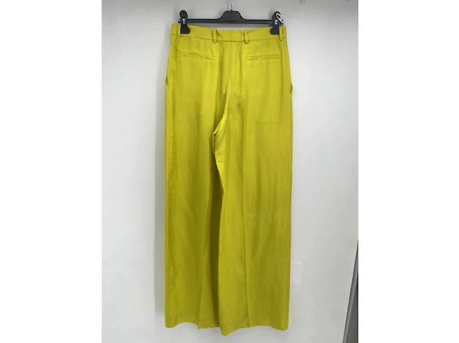 NINA RICCI Pantalón T.fr 36 Seda Amarillo - vista 2