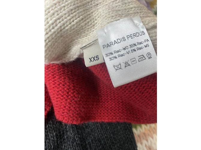Autre Marque NON SIGNE / UNSIGNED Strickwaren T.Internationaler XXS Synthetik Mehrfarben - Ansicht 6