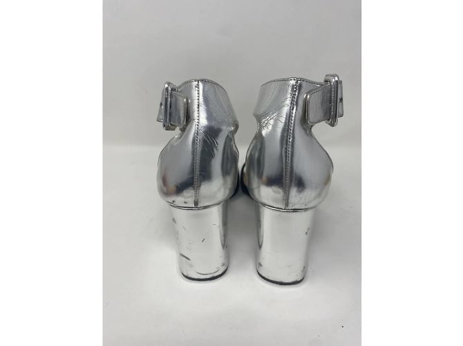 PRADA Sandalen T.EU 38.5 Rindsleder Silber - Ansicht 5