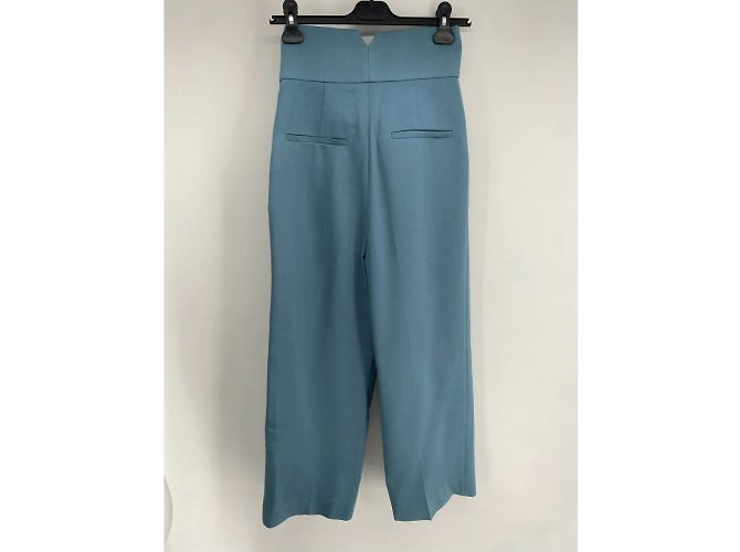PETAR PETROV  Trousers T.fr 34 WOOL Blue - view 2