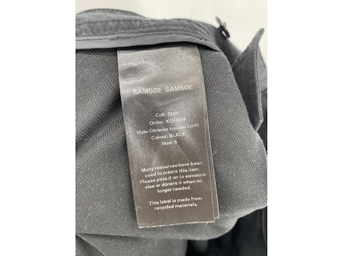 SAMSOE & SAMSOE Pantalones T.Lana S Internacional Negro - vista 4
