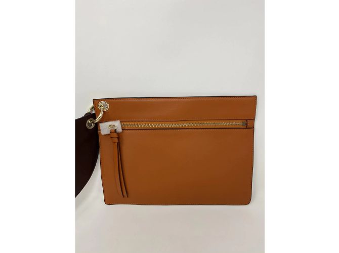 TILA MARCH Pochette T.  vacchetta Arancione - vista 2