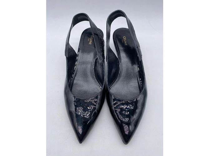 Céline CELINE Sandalen T.EU 38 Lackleder Schwarz - Ansicht 2