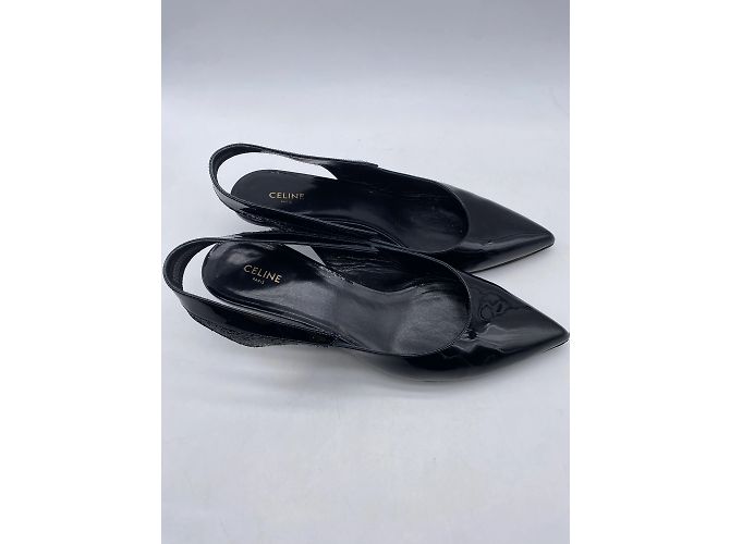 Céline CELINE Sandalen T.EU 38 Lackleder Schwarz - Ansicht 4