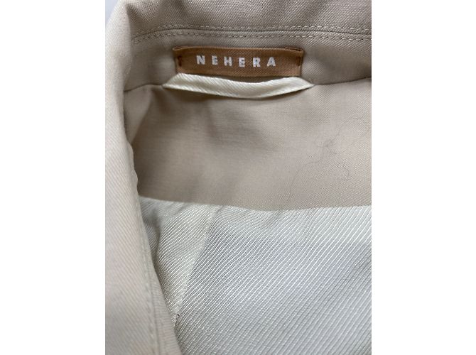 Autre Marque NEHERA Giacche T.fr 34 WOOL Beige - vista 5