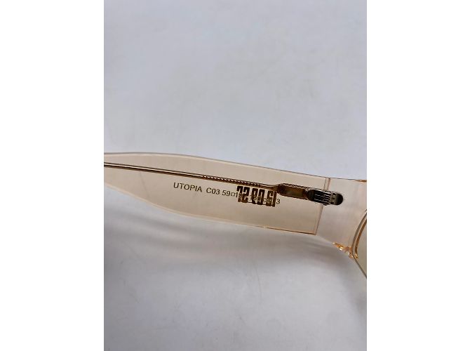 Autre Marque Unterschriebene / Unterschriebene Sonnenbrillen T. Kunststoff Beige - Ansicht 5