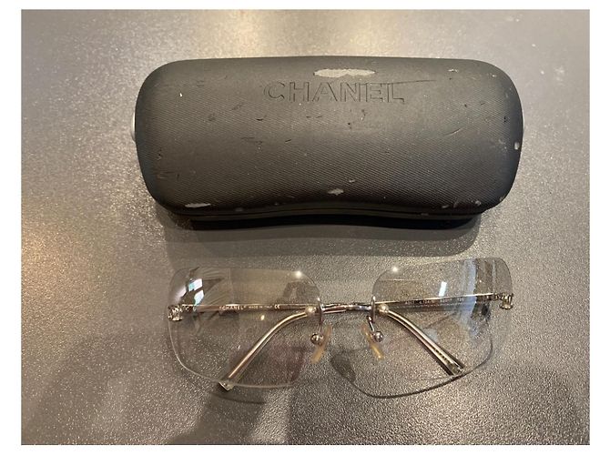 Gafas de sol Chanel plateadas de acetato Plata - vista 5