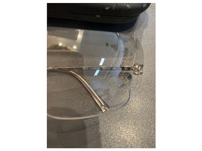 Gafas de sol Chanel plateadas de acetato Plata - vista 6