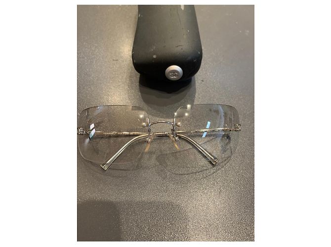 Gafas de sol Chanel plateadas de acetato Plata - vista 7