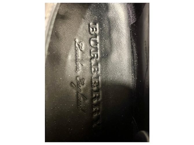 Derby stringate Burberry in vernice nera - vista 6