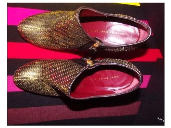 MARC BY MARC JACOBS BOTAS BAJAS BOTINES ORO ANTIGUO S 38.5 Dorado - vista 10